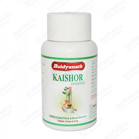 Кайшор Гуггул (Kaishore Guggulu) Baidyanath, 80 таб. 