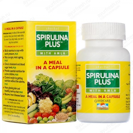 Спирулина Плюс (Spirulina Plus) 60 кап