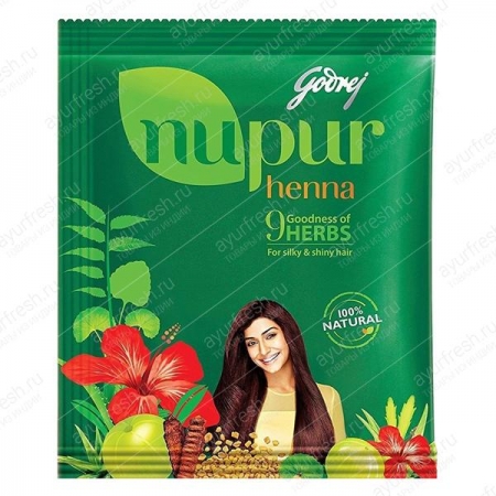 Лечебная хна для волос Nupur 9 Herbs 60 г