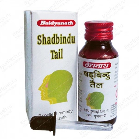 Капли в нос Шадбинду 25 мл, (Shadbindu tail), Baidyanath