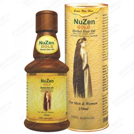 Лечебное травяное масло для роста волос NUZEN GOLD HERBAL HAIR OIL, 100 мл