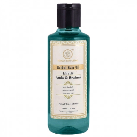 Травяное масло для волос Амла и Брами 210 мл Khadi Amla & Brahmi Hair Oil 