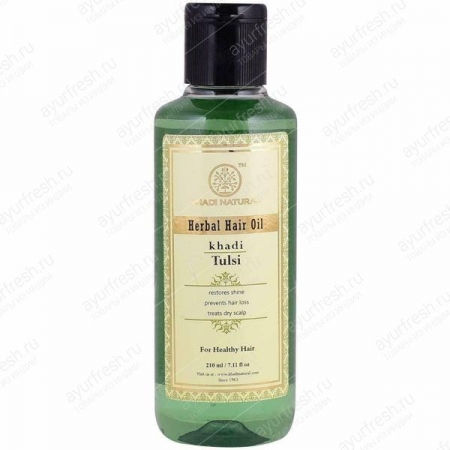 Травяное масло для волос Туласи 210 мл Khadi Tulsi Oil 