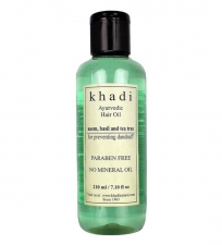 Масло для волос Ним, Чайное дерево и Базилик Khadi 210 мл, Neem Teatree & Basil Hair Oil