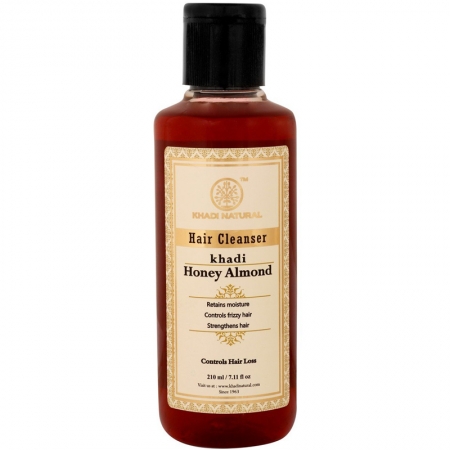 Травяной Шампунь Мед и Миндаль, 210 мл Khadi Herbal Honey & Almond oil Shampoo