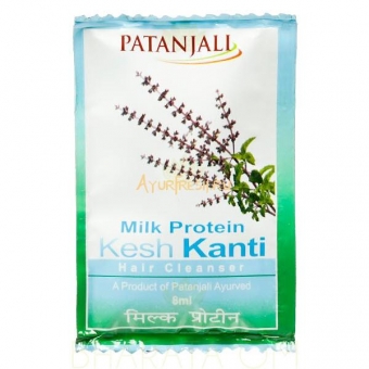 Шампунь c молочным протеином 8 мл саше, Patanjali Milk Protein Shampoo