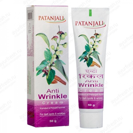 Аюрведический крем от морщин Patanjali 50 г Tejus Anti Wrinkle Cream