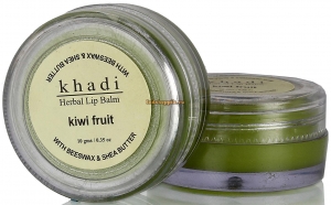 Бальзам для губ Киви с пчелиным воском и маслом Ши 10 г Natural Kiwi Fruit Lip Balm- with beeswax & shea butter