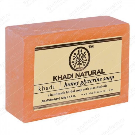 Мыло ручной работы Мед 125 г Khadi Honey Glycerine Soap