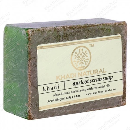 Мыло скраб ручной работы Абрикос 125 г Khadi Apricot Scrub Soap