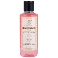 Травяное масло Роза и Герань Khadi 210 мл Rose & Geranium Massage Oil (Sooths Mind &  Body)