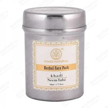 Травяная маска для лица Ним и Туласи 50 г Khadi Neem & Tulsi Face Pack