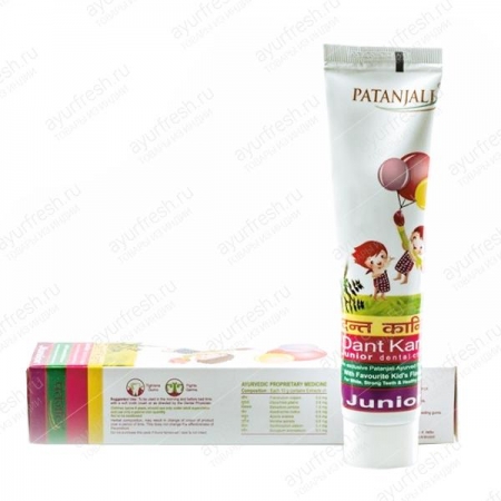 Зубная паста Детская 100 г Patanjali Dant Kanti Paste – Junior