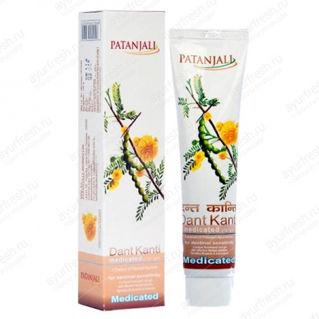 Зубная паста Лечебная 100 г Patanjali Dant Kanti Medicated Oral gel