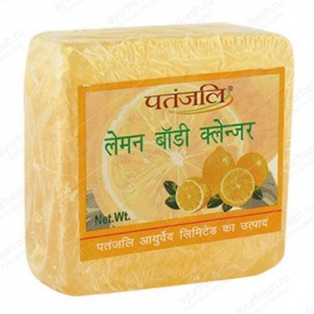 Мыло Лимон 125 г Patanjali Gramodyog Transparent Soaps – Lemon