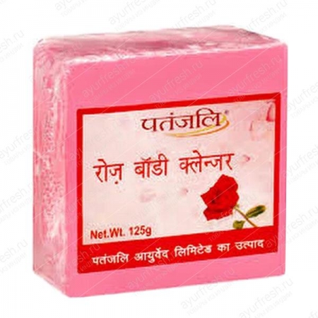 Мыло Роза 125 г Patanjali Gramodyog Transparent Soaps – Rose