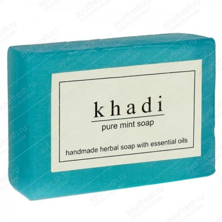 Мыло ручной работы Свежая Мята 125 г Khadi Mint Soap