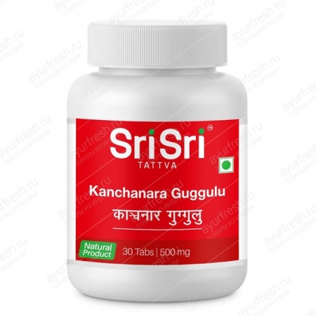 Канчнар Гуггул 500 мг 30 таб, Sri Sri Ayurveda Tattva Kanchnar guggul