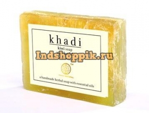 Масляное мыло Киви и Люффа 100 г Khadi