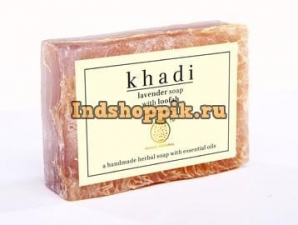 Масляное мыло Лаванда и Люффа 100 г Khadi