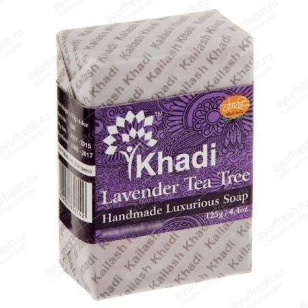 Мыло Лаванда - Чайное дерево, 125 г Khadi