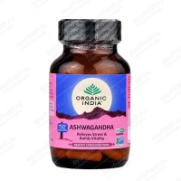 Ашвагандха марки Органик Индия, 60 капсул, Ashwagandha Organic India