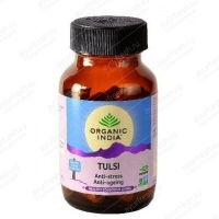 Тулси марки Органик Индия, 60 капсул, Tulsi Organic India