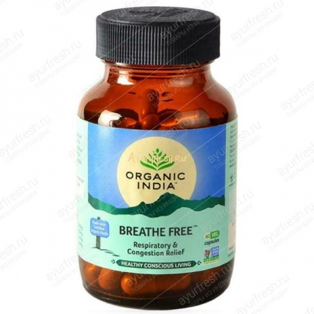 Здоровое дыхание Breathe Free 60 кап, Organic India