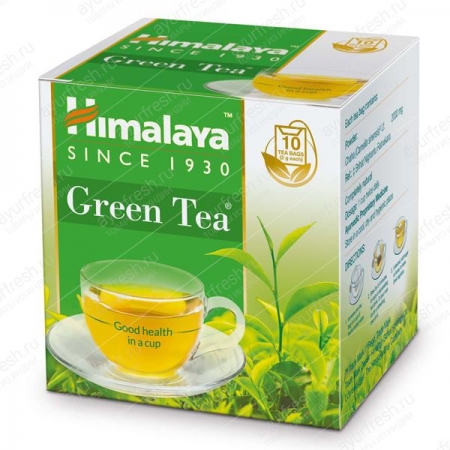 Зеленый чай, Himalaya Herbals GreenTea, 10 x2g