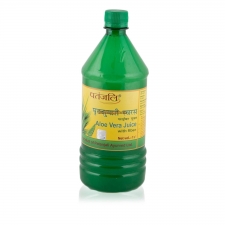 Сок Алое вера с мякотью 1л, Patanjali Aloevera juice with fiber, 1100 gm