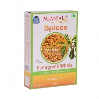 Пажитник целый, Patanjali Fenugreek whole, 100 г