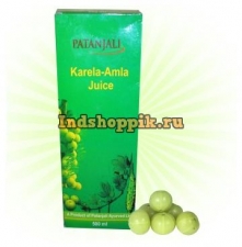 Сок Карела Амла 500 мл, Patanjali Karela amla juice, 570 gm