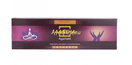 Благовония Жасмин Patanjali AASTHA AGARBATTI 20 г