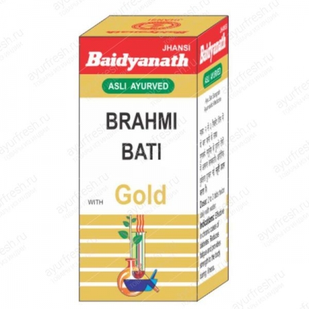 Брахми бати с золотом 10 таб, Baidyanath