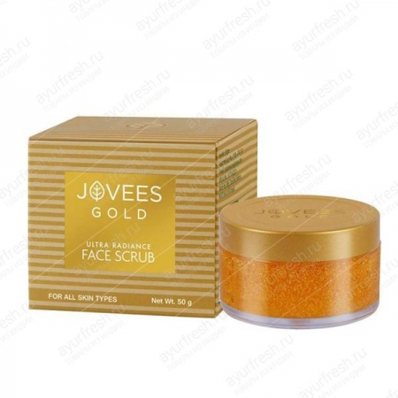 Скраб для лица c золотом 24 карата (Jovees 24 Carat Gold Facial Scrub)