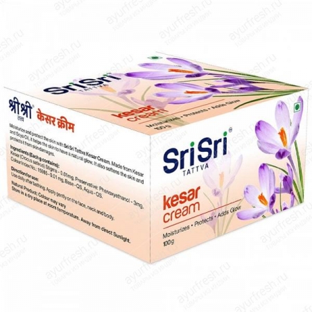 Увлажняющий крем для лица с шафраном 100 гр / Shri Shri Ayurveda Kesar Cream