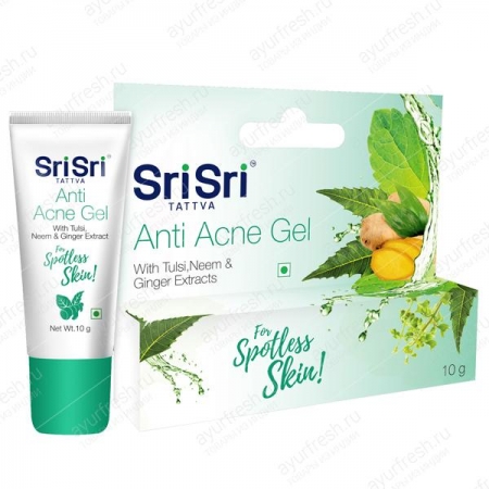 Гель против прыщей и угрей 10 мл (Shri Shri Ayurveda Anti Acne Gel)