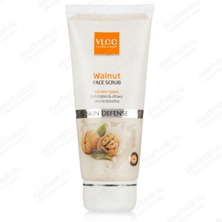 Защитный скраб для лица с грецким орехом 80 г, VLCC Walnut Scrub