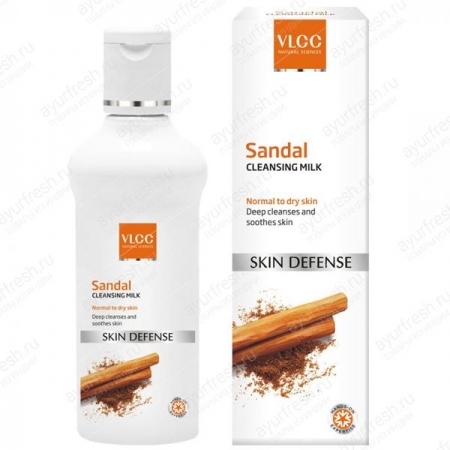 Очищающее молочко для лица Сандал 100 мл, VLCC Sandal Cleansing Milk