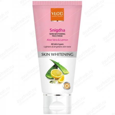 Отбеливающая маска для лица с алое вера и лимоном VLCC Snigdha Skin Whitening Face Mask