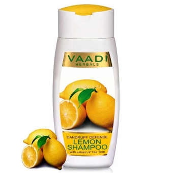 Шампунь против перхоти Лимон и Чайное дерево 110 мл, Vaadi Herbals Lemon&Tea Tree Shampoo