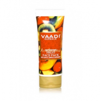 Освежающая фруктовая маска для лица 120 г, Vaadi Refreshing Fruit Face Pack