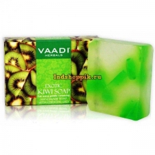 Мыло для лица и тела Киви и Зеленое яблоко 75 г, Vaadi Exotic Kiwi Soap&Green Apple Extract