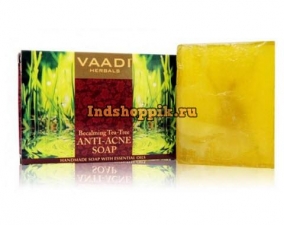 Мыло против прыщей Гвоздика и Масло чайного дерева 75 г, Vaadi Anti-Acne Soap Clove&Tea Tree Oil