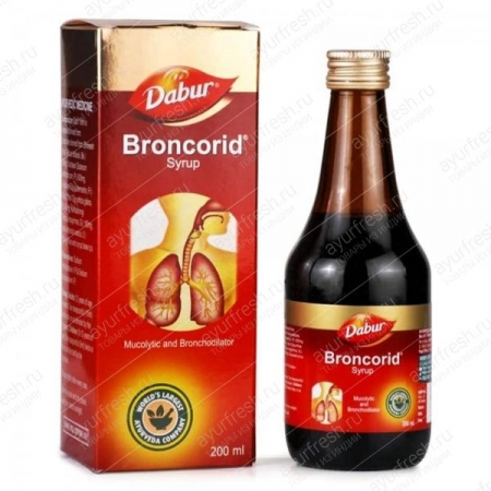 Сироп Бронхорид, 200 мл, Dabur Broncorid Syrup