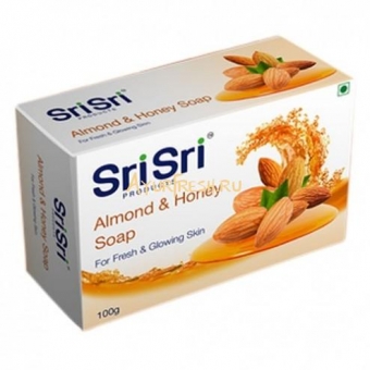 Мыло Миндаль и Мед 100 г, Sri Sri Almond Honey Soap