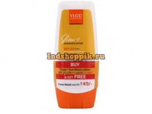 Лосьон для загара, VLCC GLOW+ SUN BLOCK LOTION SPF-20 100 мл
