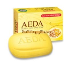 Мыло Куркума,  AEDA Turmeric Soap, 75 gm, K P Namboodiri's 