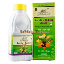 Сок Карела Джамун 500 мл, Karela Jamun Juice, Sri Sri Ayurveda