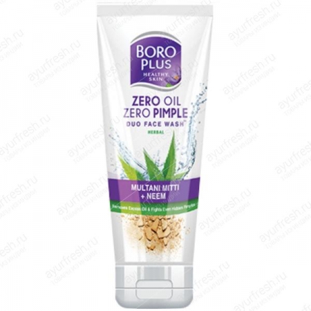 Гель для умывания против прыщей 50 мл, Boroplus Zero Oil Zero Pimple Face Wash 